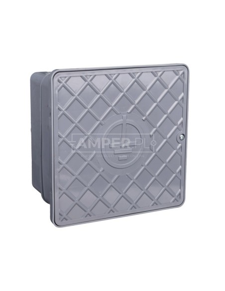 Skrzynka kontrolna do elewacji 140x140x100mm MAX szara 68.2/SZARA PL /96801208/