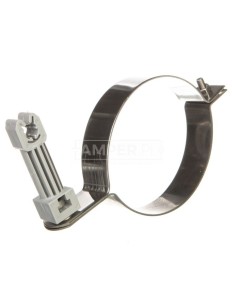 Uchwyt do rury spustowej fi 100mm nierdzewny z plastikiem 64.10/P NI /96421005/