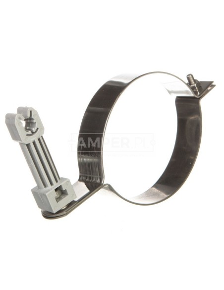 Uchwyt do rury spustowej fi 100mm nierdzewny z plastikiem 64.10/P NI /96421005/