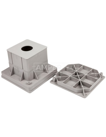 Obudowa złącza kontrolnego do gruntu 120x300x300mm z płytą montażową 50.1 /95000108/