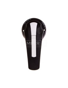 Pokrętło do wersji z przełączaniem bezpośrednim czarne IP65 GEX66ND