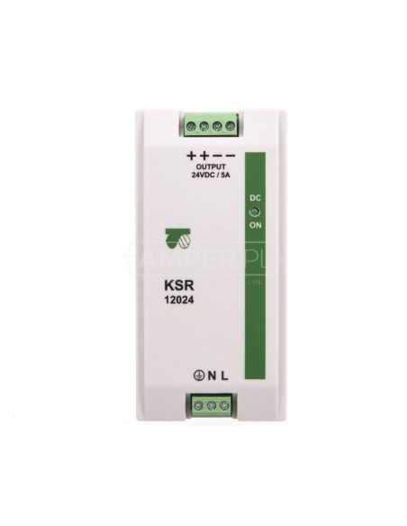 Zasilacz impulsowy modułowy KSR 12024 230VAC/24VDC 120W 5A 18924-9993
