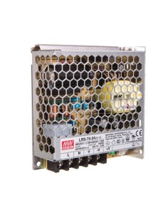 Zasilacz do montażu wewnętrznego 24V 3,2A 76,8W  LRS-75-24