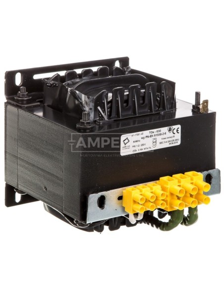 Transformator 1-fazowy TOe 630VA 230/24V 41-17001.48