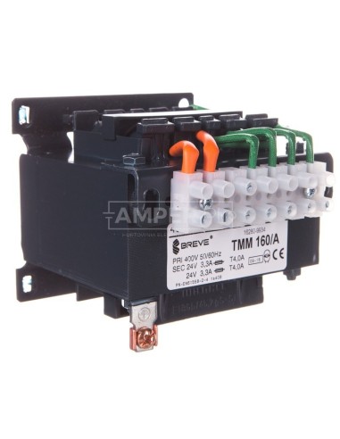 Transformator 1-fazowy TMM 160VA 400/24-24V (24V - 80VA 24V - 80VA) 16280-9934