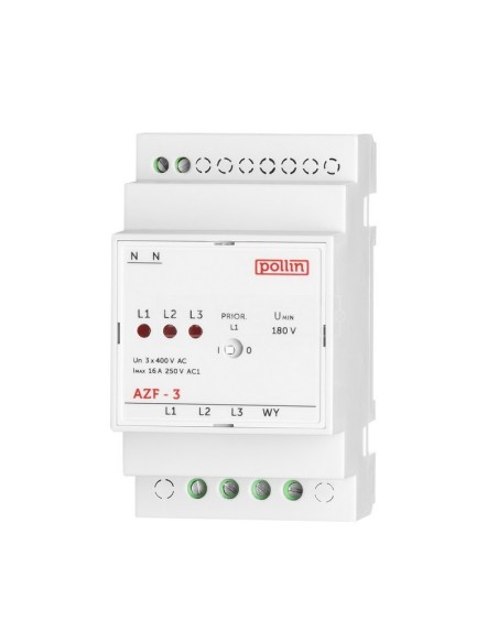 Automatyczny przełącznik faz 16A 250V TH35 AZF-3