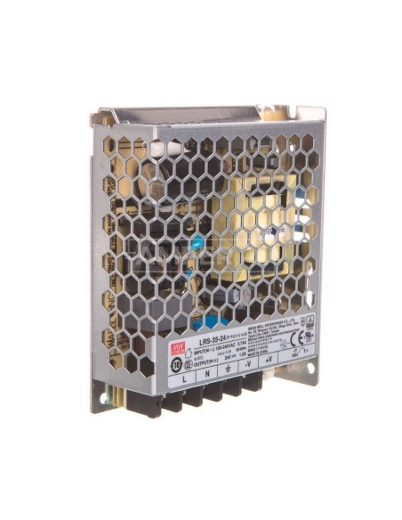 Zasilacz do montażu wewnętrznego 24V 1,5A 35W LRS-35-24