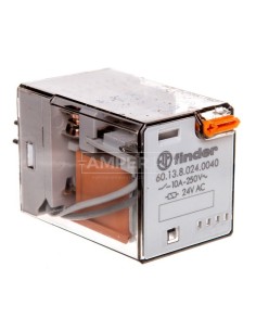 Przekaźnik przemysłowy 3P 10A 24V AC AgNi 60.13.8.024.0040 2