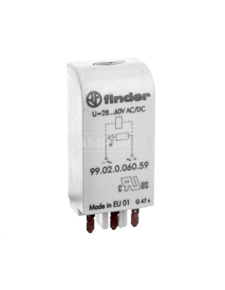 Moduł EMC, LED zielony 28-60V AC/DC 99.02.0.060.59