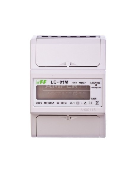 Licznik energii elektrycznejzgodność z MID 1-fazowy 100A 230V RS-485 MODBUS RTU wyświetlacz LCD LE-01M