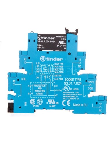 Przekaźnikowy moduł sprzęgający półprzewodnikowy 2A 24V DC 6,2mm 38.81.7.024.9024