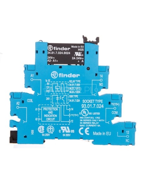 Przekaźnikowy moduł sprzęgający półprzewodnikowy 2A 24V DC 6,2mm 38.81.7.024.9024
