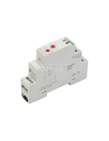 Przekaźnik czasowy 1P 10A 0,1sek-576h 230V AC, 24V AC/DC opóźnione wyłaczenie PCA-514DUO