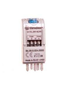 Moduł czasowy dwufunkcyjny 12-24V AC/DC do gniazd przekaźnikowych F86-30-0-024-0000