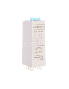 Przekaźnik czasowy 2P 10A 230-240V AC, wielofunkcyjny Al, Dl, SW, GI 85.02.8.240.0000