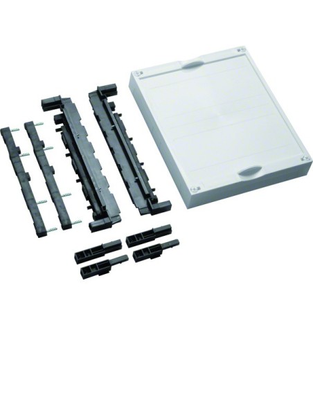 univers N Blok dla szyn zbiorczych poz. 12/20/30x5/10mm 60mm 4-pol. 300x250mm UE21E0 Hager