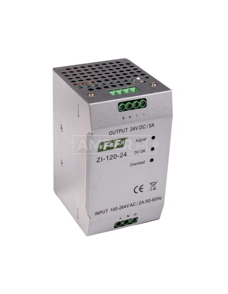 Zasilacz impulsowy 230VAC/24VDC 120W 5A ZI-120-24V