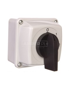 Łącznik krzywkowy 0-1-2-3 3P 16A w obudowie IP65 Łuk E16-63 951663 2