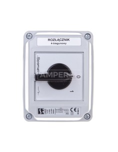 Łącznik krzywkowy 0-1 63A 4P w obudowie ŁK63-2.8210\OB2