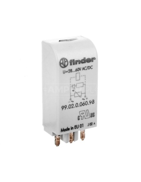 Moduł EMC, LED zielony+warystor 28-60V AC/DC 99.02.0.060.98