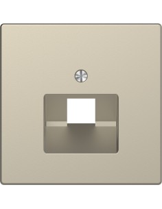 Merten Płytka centralna gniazda.RJ45 ukośnego D-Life piasek MTN4521-6033