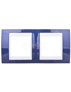 Unica Plus Ramka podwójna błękit indygo pozioma MGU6.004.842