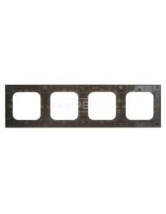 SONATA Ramka poczwórna aluminium metal R-4RA/35