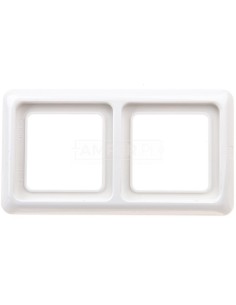 Berker IP44 Ramka hermetyczna podwójna z uszczelką śnieżnobiała 53132909