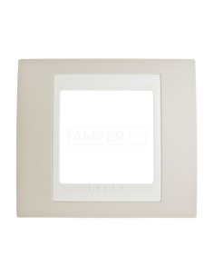 Unica Plus Ramka pojedyncza róż piaskowy pozioma i pionowa MGU6.002.567