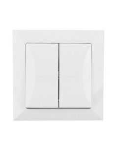 OPAL Łącznik podwójny z podświetleniem biały WP-3 Op/S