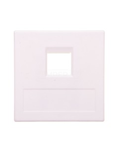 Simon Connect Płytka 1xRJ bez osłon uniwersalna czysta biel 50000185-030