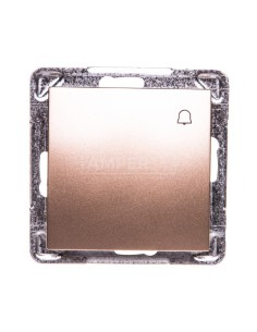 IMPRESJA Przycisk /dzwonek/ złoty metalik ŁP-6Y/m/28