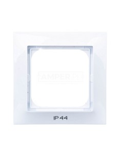 IMPRESJA Ramka pojedyncza do łączników IP44 biała RH-1Y/00