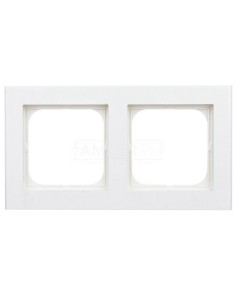 SONATA Ramka podwójna ecru R-2R/27