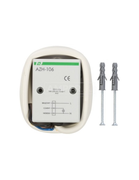 Automat zmierzchowy 16A 230V 2-1000lx obudowa IP65 AZH-106