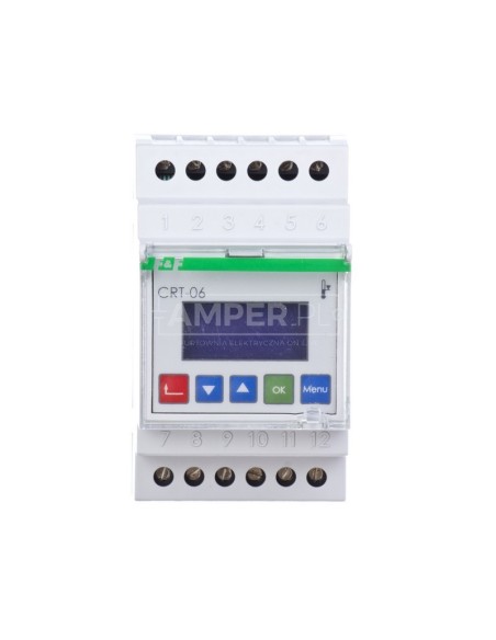 Regulator temperatury 10-funkcyjny -100-400 st.C 2x16A 2Z cyfrowy CRT-06