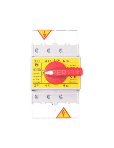 Rozłącznik izolacyjny 3P 63A RSI-3063\W03