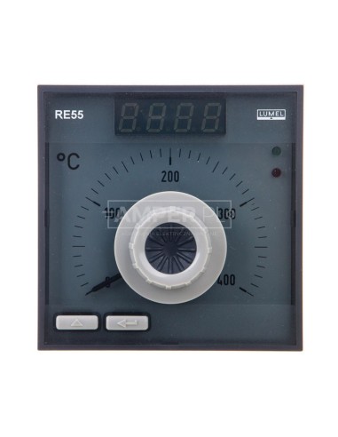 Regulator analogowy nastawa Pt100 0-400st.C regulator PID konfigurowane wyjście przekaźnikowe bez atestu KJ RE55 0531000