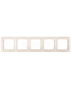 Berker/B.Kwadrat Ramka pięciokrotna kremowa 5310158982