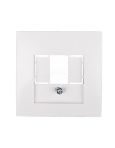 Berker/B.Kwadrat Element centralny gniazda TAE i głośnikowego biały 5310338989