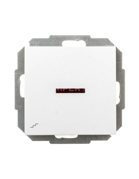 Sentia Łącznik schodowy 10A z podświetleniem biały 1425-10