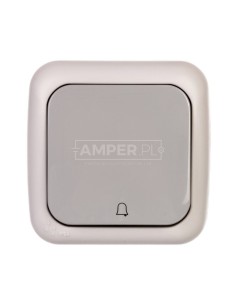 PALMIYE Przycisk /dzwonek/ IP54 szary 90555506