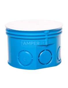 Puszka podtynkowa fi 70 / plytka Z70K niebieska 34036203