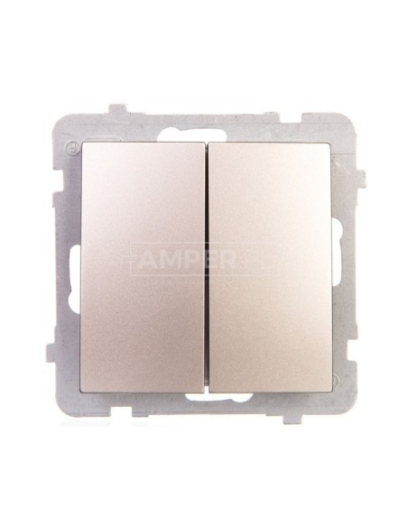 AS Łącznik schodowy podwójny satyna light ŁP-10G/m/45