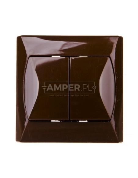 AKCENT Łącznik schodowy podwójny brązowy ŁP-10A/24