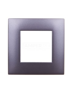 DANTE Ramka pojedyncza tworzywo lakierowane GRAFIT 456081