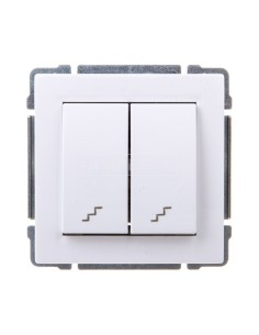 KOS66 Łącznik schodowy podwójny biały 660419