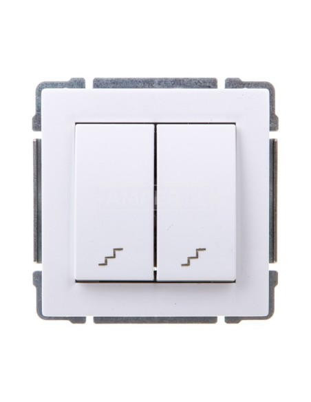 KOS66 Łącznik schodowy podwójny biały 660419