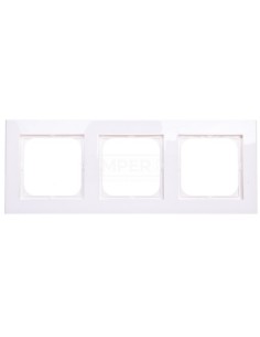 SONATA Ramka potrójna ecru R-3R/27