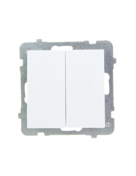 AS Łącznik schodowy + pojedynczy biały ŁP-9G/m/00